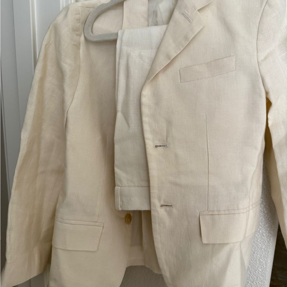 Boy’s Polo Ralph Lauren linen Blazer and Slacks (cream suit)